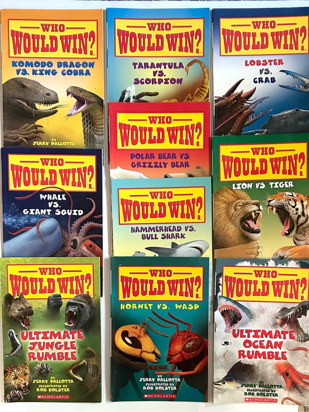 10 Who Would Win? Softcover Book Series from 2009-2018 Scholastic